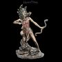 708 7730 Medusa Figur Gorgone mit Bogen - 360° Ansicht