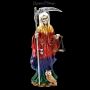 FS13955 Santa Muerte Figur regenbogenfarben - 360° Ansicht