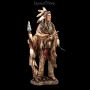 FS15248 Indianer Figur Krieger mit Speer - 360° presentation