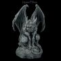 FS16433 Gargoyle Figur auf Stein sitzend - 360° Ansicht