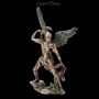 FS18271 Erzengel Uriel Figur mit Feuerbogen - 360° Ansicht