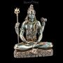 FS20442 Sitzende Shiva Figur mit Dreizack - 360° Ansicht