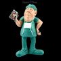 FS20490 Funny Jobs Figur Chirurg mit Tacker - 360° Ansicht