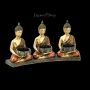 FS20707 Buddha Dreifach Teelichthalter - 360° Ansicht