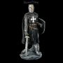 FS20732 Schwarze Tempelritter Figur mit Schild und Schwert - 360° presentation