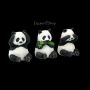 FS20898 Drei weise Panda Figuren Nichts Boeses - 360° Ansicht