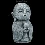 FS21088 Lächelnde Jizo Moench Figur Kshitigarbha - 360° Ansicht