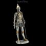 FS21148 Zinn Ritter Figur mit Schwert an der Seite - 360° Ansicht