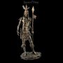 FS21241 Indianer Krieger Figur stehend mit Speer - 360° Ansicht