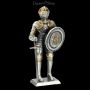FS21455 Zinn Ritter Figur mit Schwert und Rundschild - 360° presentation