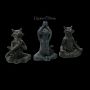 FS21518 Meditierende Zen Katzen Figuren - 360° Ansicht
