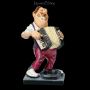 FS21768 Funny Job Figur Strassenmusikant mit Akkordeon - 360° Ansicht