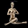 FS21787 Weibliche Akt Figur Yoga Anjali Mudra Stellung - 360° Ansicht