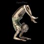 FS21794 Yoga Figur Vrischikasana Stellung - 360° Ansicht