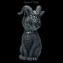 FS21849 Okkulte Katzenfigur mit Hoernern Pawzuph - 360° Ansicht