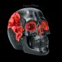 FS21851 Totenkopf Geode Skull rot - 360° Ansicht