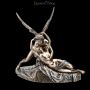 FS21995 Eros und Psyche Figur nach Antonio Canova bronziert - 360° Ansicht