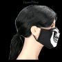 FS22560 Gesichtsmaske Totenkopf Skull Face - 360° Ansicht