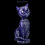 FS22767 Ouija Katzen Figur Mystic Kitty lila - 360° Ansicht