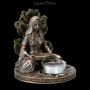 FS23041 Teelichthalter Keltische Göttin Danu - 360° Ansicht