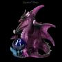 FS23098 Drachen Figur lila Mystic Protection - 360° Ansicht