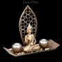FS23224 Buddha Figur Meditations Set mit Teelichthaltern - 360° presentation