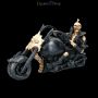 FS23377 Skelett Figur mit Motorrad Hell Rider - 360° presentation