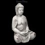 FS23702 Garten Figur Weißer Buddha - 360° Ansicht