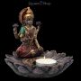 FS23789 Lakshmi Figur mit Teelicht Räucherhalter - 360° Ansicht