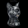 FS24011 Schwarzer Katzenkopf mit magischen Symbolen - 360° Ansicht