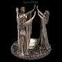 FS24132 Teelichthalter Dreifach Göttin Wicca Zeremonie - 360° presentation