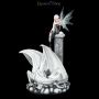 FS24210 Elfen Figur Alaina mit weißem Drachen - 360° Ansicht