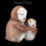 FS24244 Eulen Figur mit Kind Owl-ways Love You - 360° Ansicht