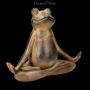 FS24284 Gartenfigur Meditierender Frosch beim Yoga - 360° presentation