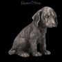 FS24348 Hundefigur Welpe bronziert - 360° presentation