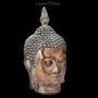 FS24401 Buddha Kopf Dekofigur - Vintage Look braun - 360° Ansicht