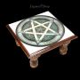FS24404 Altar Tisch mit keltischem Pentagramm 30 cm - 360° Ansicht
