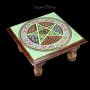 FS24405 Altar Tisch mit buntem Pentagramm - 360° Ansicht