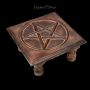 FS24406 Altar Tisch mit antikem Pentagramm - 360° Ansicht