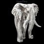 FS24413 Wandrelief Elefant silber - 360° Ansicht