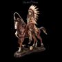 FS24443 Indianer Figur Häuptling mit Pferd XXL - 360° Ansicht