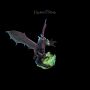 FS24486 Pterosaur Drachen Figur blau lila - 360° presentation