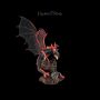 FS24487 Pterosaur Drachen Figur schwarz rot - 360° presentation