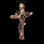 FS24760 Wandrelief Kreuz Schwarzbären auf Baum - 360° presentation
