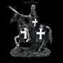 FS24858 Ritter Figur auf Pferd schwarz - 360° Ansicht