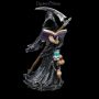 FS24988 Sensenmann Figur - Grim Reaper liest in Totenbuch - 360° presentation