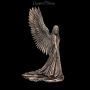 FS25010 Engel Figur Spirit Guide bronziert klein - 360° Ansicht