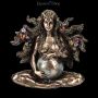 FS25093 Gaia Figur Mutter Erde schwanger bronziert - 360° presentation