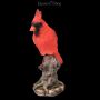 FS25119 Vogel Figur Wackelnder Roter Kardinal - 360° Ansicht