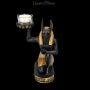 FS25262 Teelichthalter Anubis Figur kniend - 360° presentation